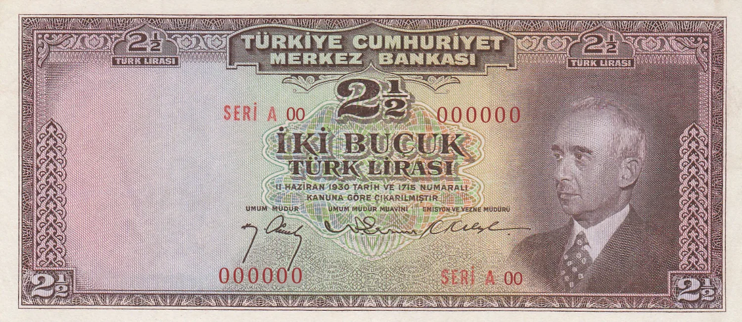 2,5 Türk Lirası